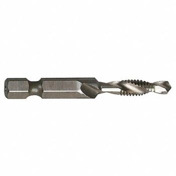 WESTWARD Drill/Tap/Countersink Bit 12-24x2-1/4 L, 6EXN1