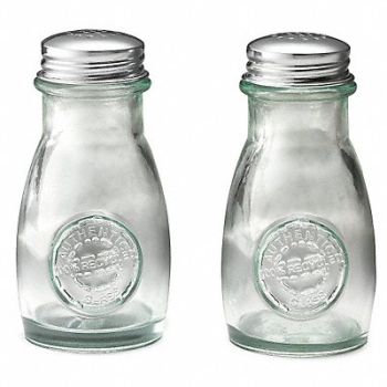 TABLECRAFT PRODUCTS COMPANY Salt and Pepper Shaker Set 4 Oz PK12, 6EYR9
