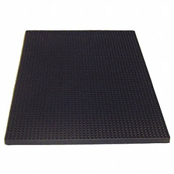 TABLECRAFT PRODUCTS COMPANY Rubber Service Mat Black, 6EZV4