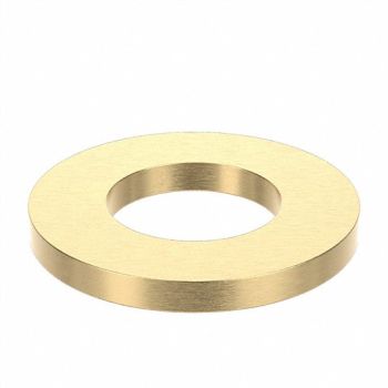 GRAINGER APPROVED Flat Washer Plain Brass M8 16x1.6mm 50PK, 6FA59