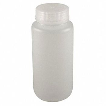 LAB SAFETY SUPPLY Environmental Sample Bottle 1000 mL Pk50, 6FAH8