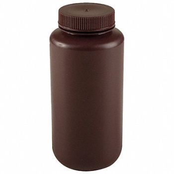 LAB SAFETY SUPPLY Bottle 1000 mL 32 Oz Wide Mouth PK6, 6FAN9