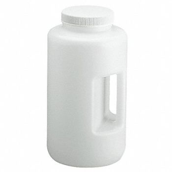 LAB SAFETY SUPPLY Bottle w/Handle 4000mL 128 Oz Wide Mouth, 6FAP6