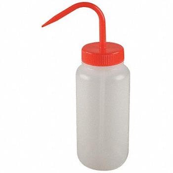 LAB SAFETY SUPPLY Wash Bottle 1000mL Standard Spout, 6FAU0