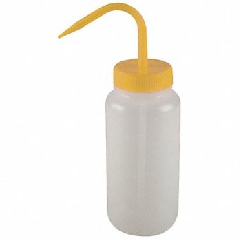 LAB SAFETY SUPPLY Wash Bottle 1000mL Standard Spout, 6FAU6