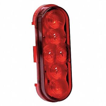 MAXXIMA Stop/Turn/Tail Light Oval Red 6-3/8 L, 6FDV8