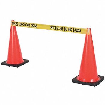 GRAINGER APPROVED Barrier Tape Clip White PK5, 6FGJ6