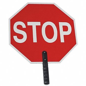 GRAINGER APPROVED Paddle Sign Stop/Slow, 6FGK2