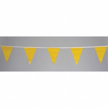 CORTINA Pennants Vinyl Yellow 60 ft., 6FGK5