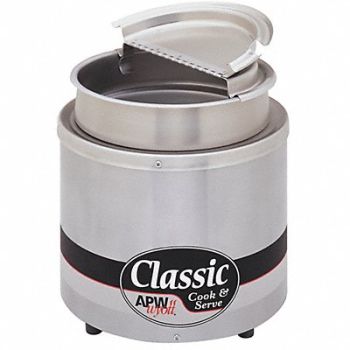 APW WYOTT Round Countertop Cooker 11 Qt 1200W, 6FGT5