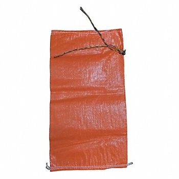 GRAINGER APPROVED Sand Bag Orange 26 in L 14 in W PK100, 6FGX9