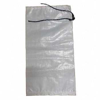 GRAINGER APPROVED Sand Bag White 26 in L 14 in W PK100, 6FGY1