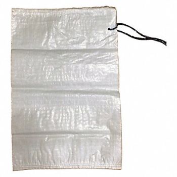 GRAINGER APPROVED Sand Bag White 27 in L 18 in W PK100, 6FGY2