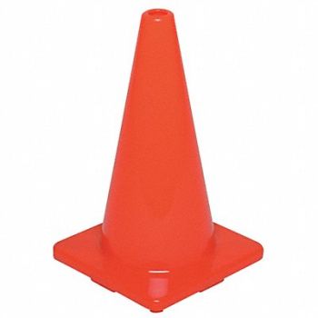 GRAINGER APPROVED Traffic Cone 18In Orange, 6FGZ7