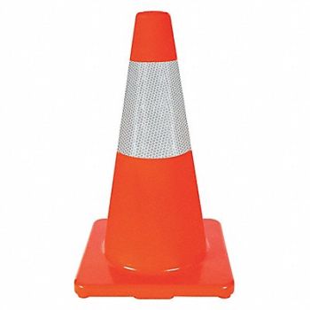 GRAINGER APPROVED Traffic Cone 18In Orange, 6FHC5