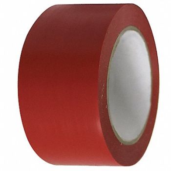 CONDOR Floor Tape Red 2 inx108 ft Roll, 6FXW1