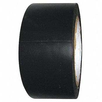 CONDOR Floor Tape Black 2 inx108 ft Roll, 6FXW5
