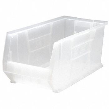QUANTUM STORAGE SYSTEMS Bin Clear Polypropylene 10 in, 6GAP1
