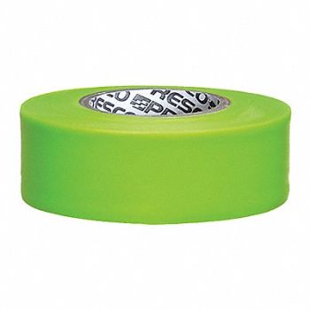 PRESCO PRODUCTS CO Taffeta Flagging Tape Lime Glo 150 ft, 8CEH6