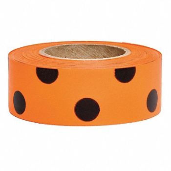 PRESCO PRODUCTS CO Flagging Tape Orange Glo/Black 150 ft, 6GJL0