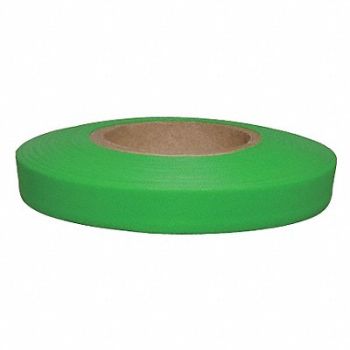 PRESCO PRODUCTS CO Flagging Tape Green Glo 150ft x 1/2In, 6GJL7