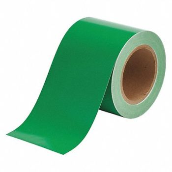 BRADY D3617 Pipe Marking Tape Grn 4in W 90ft Roll L, 6GP12