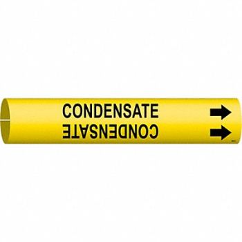 BRADY Pipe Marker Condensate 2 in H 2 in W, 6GT72
