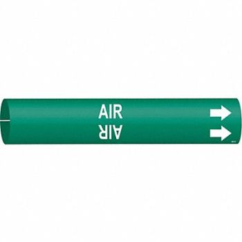 BRADY Pipe Marker Air 2 13/16 in H 2 4/5 in W, 6GV08