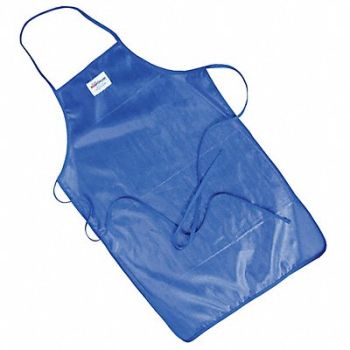 DAYMARK Bib Apron Blue 36 in L 24 in W, 6GVC1