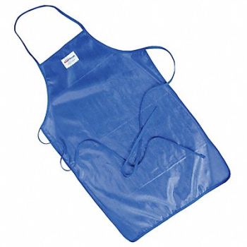 DAYMARK Bib Apron Blue 42 in L 24 in W, 6GVC2