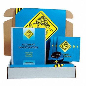 MARCOM SafetyTrainingKit DVD AccidntInvestigate, 6GWF9