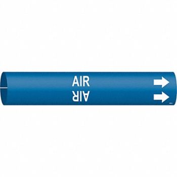 BRADY Pipe Marker Air 13/16 in H 4/5 in W, 6GZ67