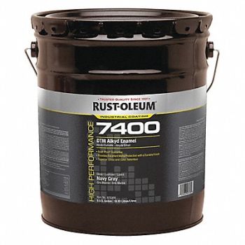RUST-OLEUM H7154 7400 Alkyd Enamel Navy Gray 5 gal., 6H116
