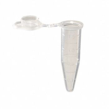 KIMBLE Microtube PP Natural 1.5 mL PK500, 6HAZ3