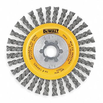 DEWALT Wire Wheel Brush Threaded Arbor 0.02, 592U86