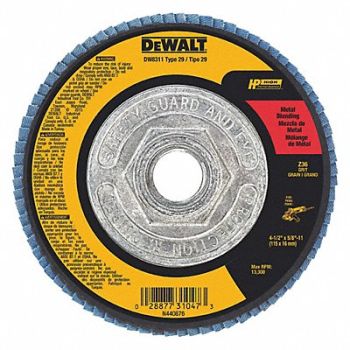 DEWALT Fiber Disc 4 1/2 in Dia 5/8in Arbor, 6HD55