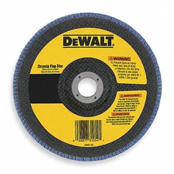 DEWALT Arbor Mount Flap Disc 7in 40 Coarse, 6HD61