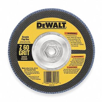 DEWALT Arbor Mount Flap Disc 7in 60 Med., 6HD66