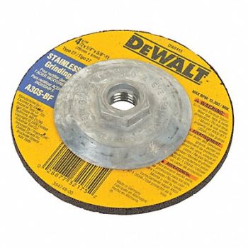 DEWALT Depressed Ctr Whl T27 4.5x1/4x5/8-11 AO, 6HD76