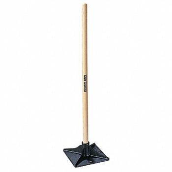 TRUE TEMPER Dirt Tamper 8x8 In Blade Handle 42 In, 6HFZ7