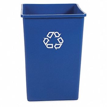 RUBBERMAID COMMERCIAL PRODUCTS Recycling Container Blue 35 gal., 6HH26