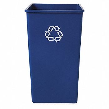RUBBERMAID COMMERCIAL PRODUCTS Recycling Container Blue 50 gal., 6HH27