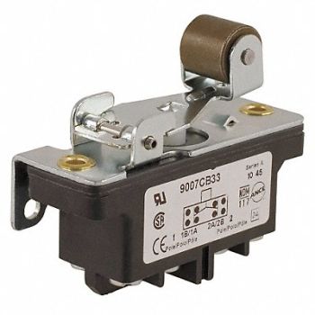 SQUARE D Industrial Swch 10A 2 NO 2 NC Rollr Levr, 6HHD8