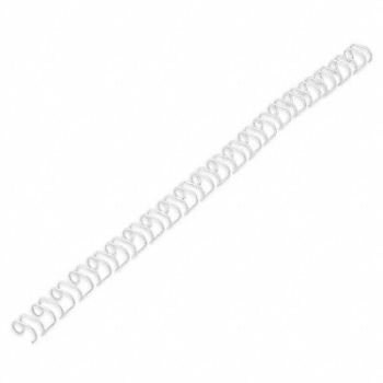 SIRCLE Binding Spines Wire 3/8in Silver PK100, 6HJW5