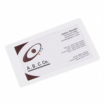 SIRCLE Laminating Pouches 2-5/8x3-7/8in PK100, 6HJZ8