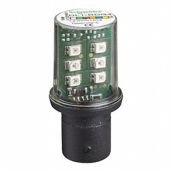 SCHNEIDER ELECTRIC Steady LED Lamp Red 120VAC, 6HK03