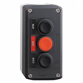 SCHNEIDER ELECTRIC Push Buttn Cntrl Station Open/Stop/Close, 6HK31