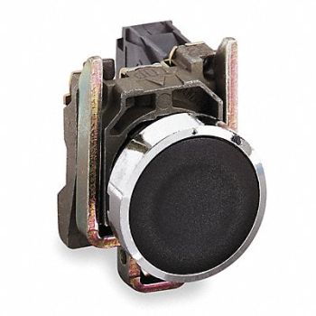 SCHNEIDER ELECTRIC H7079 Non-Illum Push Button 22mm 1NO/1NC Black, 2UYZ6