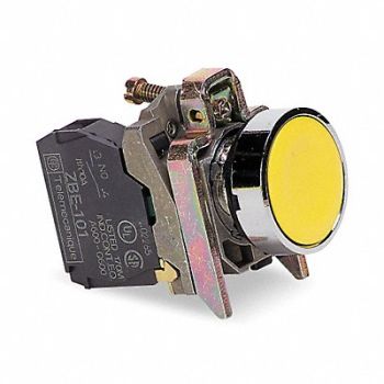 SCHNEIDER ELECTRIC H7077 Non-Illuminated Push Button Yellow, 6HK44