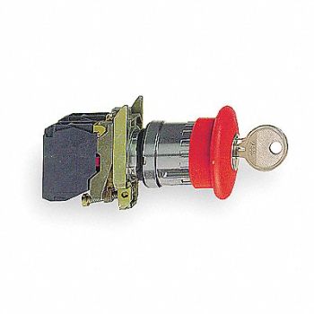 SCHNEIDER ELECTRIC Emergency Stop Push Button Red, 6HK80